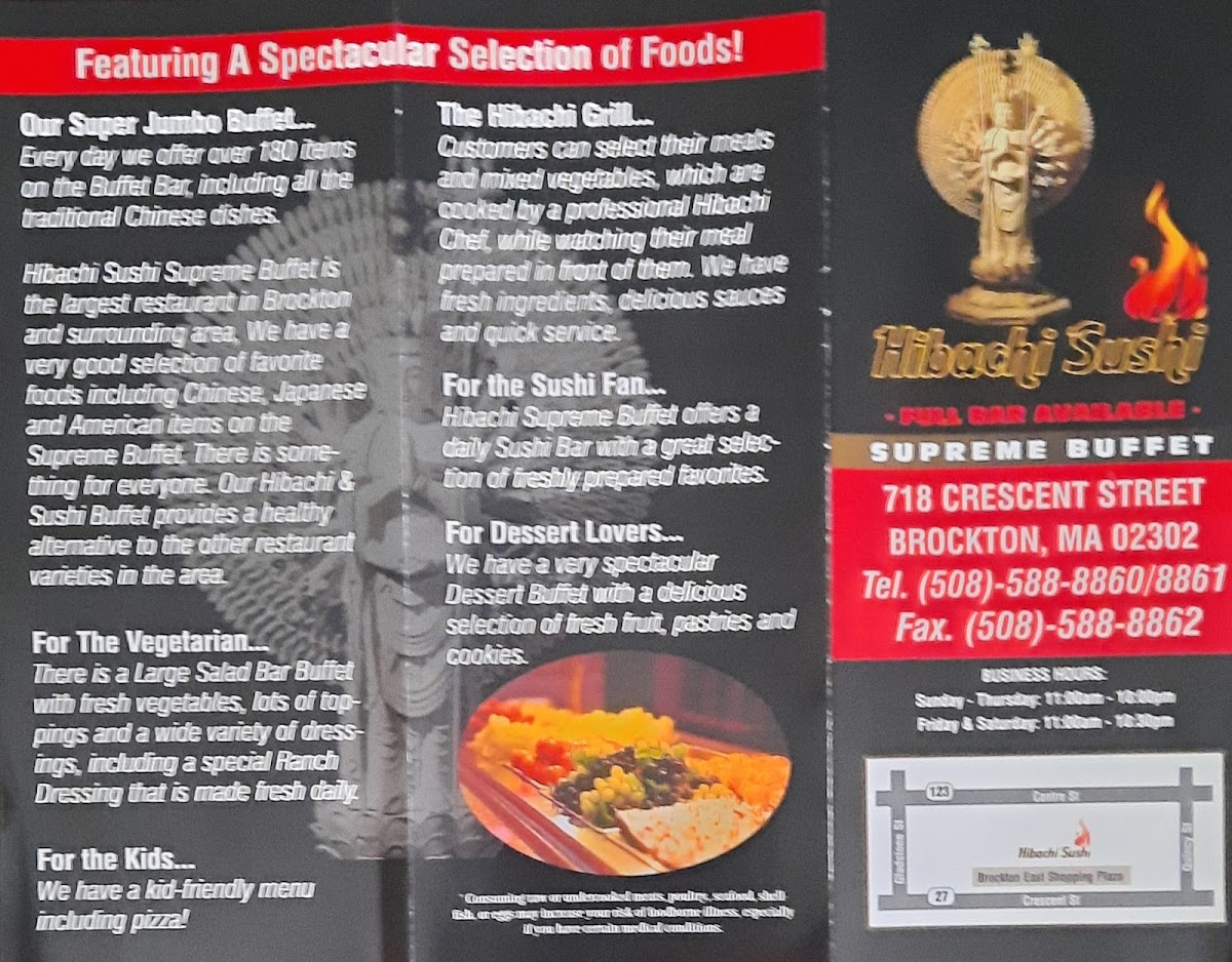 Hibachi Sushi Supreme Buffet Menu - Image 5